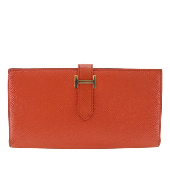 Pre-owned Epsom Bearn Soufflet Wallet - Image 1