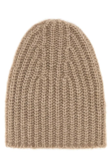 Cappuccino Cashmere Beanie-hatt - Image 1