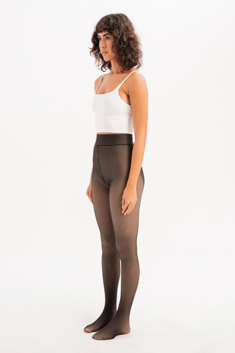 JUSTEVER Thermisch Herstellend Fleece Pluche Winterpanty Zwart Damesondergoed Sokken - Lyra - Image 2