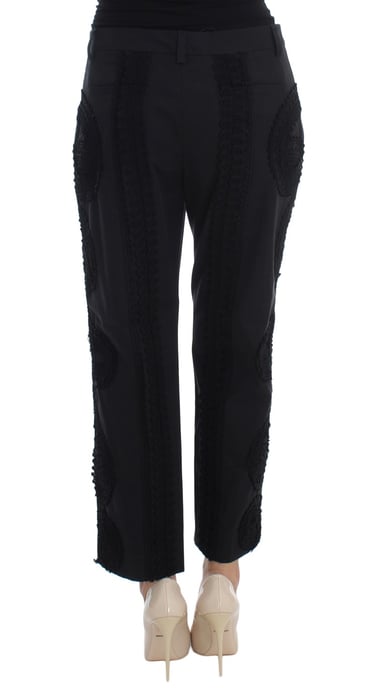 Broek met Kantdetails, Verkorte Stijl - Image 3