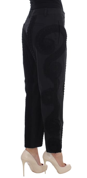 Broek met Kantdetails, Verkorte Stijl - Image 4