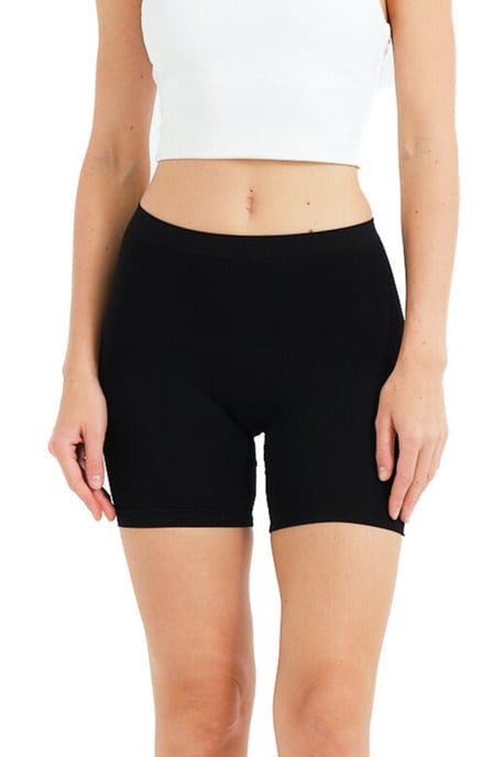 JUSTEVER Seamless Långa Trosor Spårfria Svarta Damboxershorts - Vela - Image 1