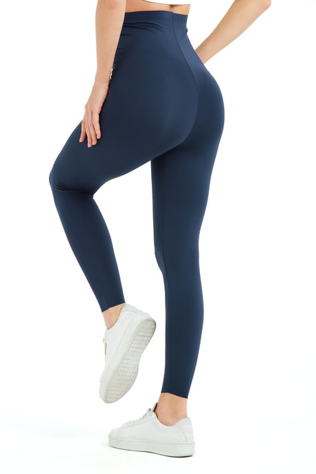 JUSTEVER Högmidjade Bantningsbara Laserskurna Sportleggings Petrol Dam - Active - Image 5