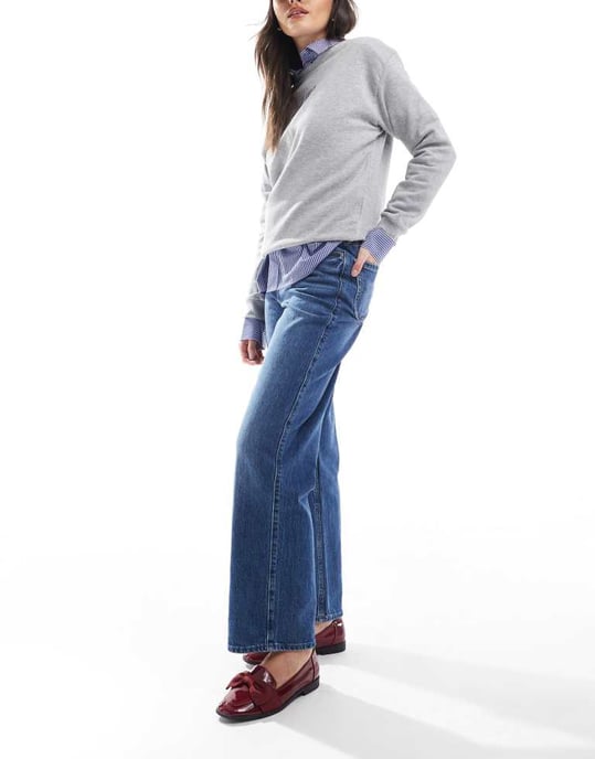 Hollister high rise dad jean in blue - Image 2