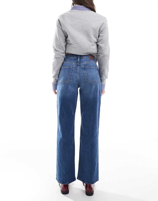 Hollister high rise dad jean in blue - Image 3