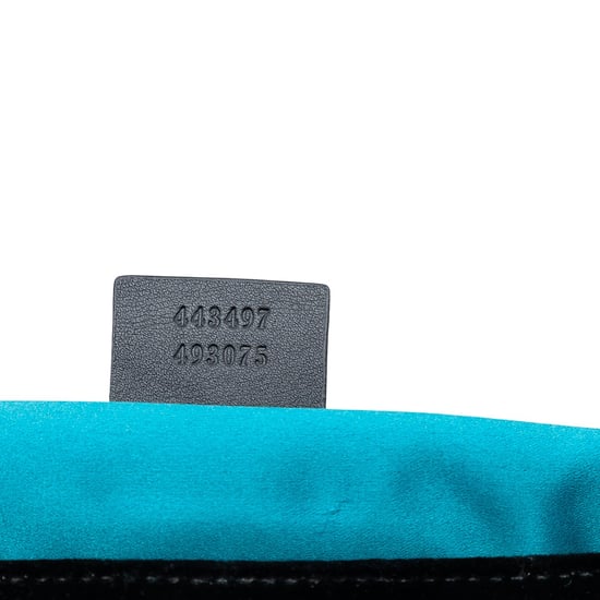 Verpreide Medium Gg Marmont Matelasse Velvet Pailletten Versierde Schoudertas - Image 5