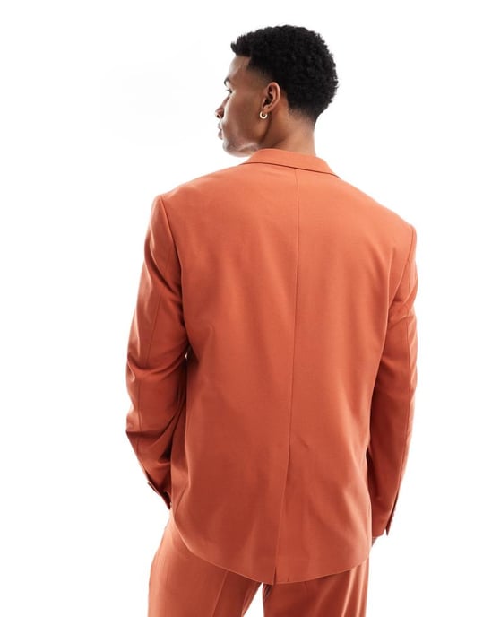 Viggo lavoir suit jacket in burnt orange co-ord - Image 2