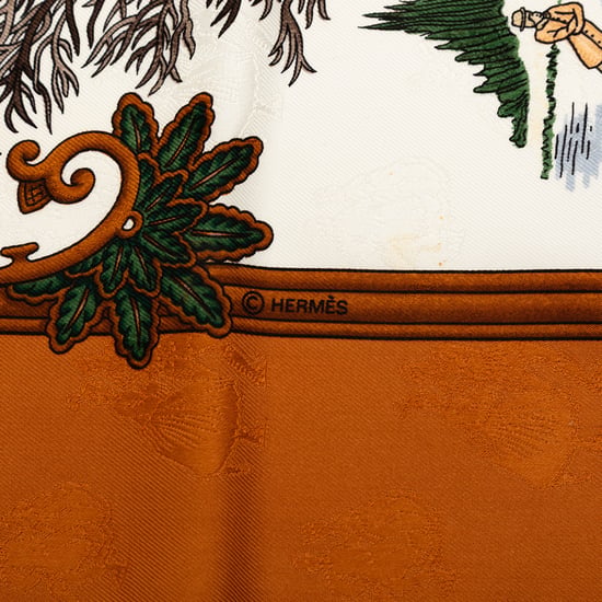 Pre-owned Joies D Hiver Silk Scarf - Image 6