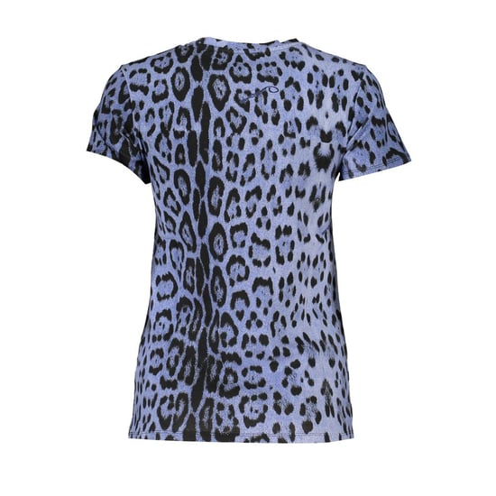 Cavalli Class Azzurro Bomull T-shirt för Kvinnor - Image 2