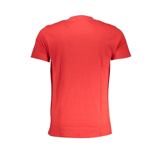 Cavalli Class Röd Bomull T-shirt för Herrar - Image 2