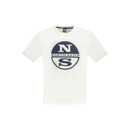 North Sails Vit Bomulls Herr T-shirt - Image 1
