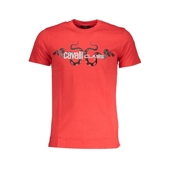 Cavalli Class Rosso Bomull Herr T-Shirt - Image 1