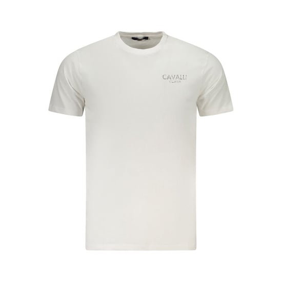 Cavalli Class Bianco Katoenen Heren T-shirt - Image 1