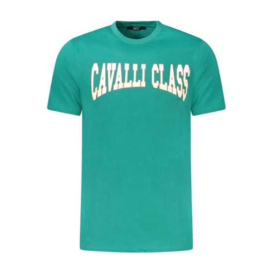 Cavalli Class Grön Bomull T-Shirt för Män - Image 1
