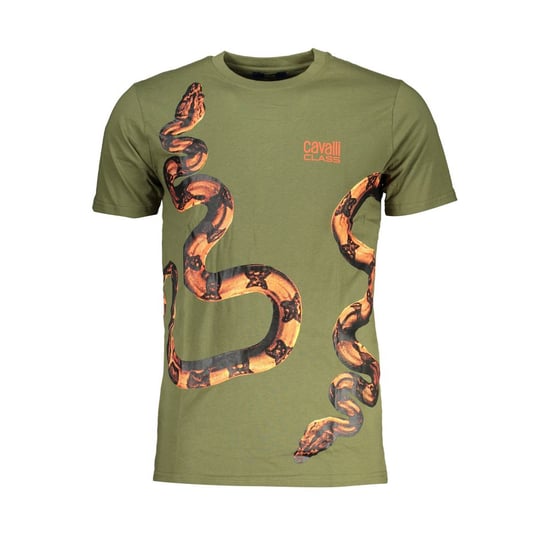 Cavalli Class Verde Katoenen Heren T-Shirt - Image 1
