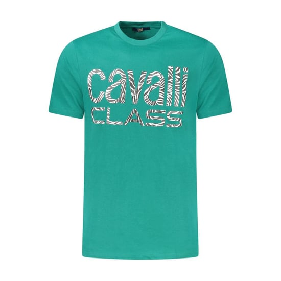 Cavalli Class Verde Katoenen Heren T-shirt - Image 1
