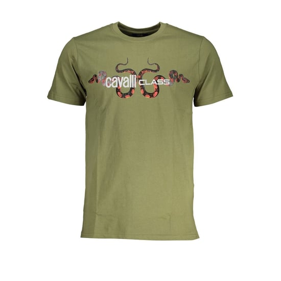 Cavalli Class Verde Bomull Herr T-shirt - Image 1