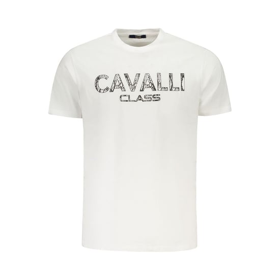 Cavalli Class Bianco Katoenen Heren T-Shirt - Image 1