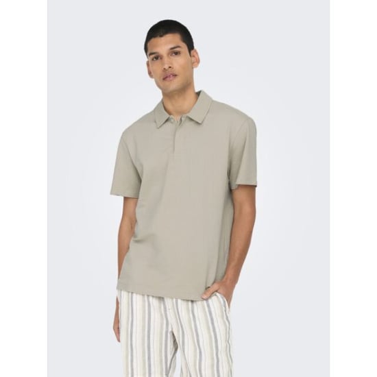 Only & Sons onskian life reg seersucker ss polo 22028694 seagrass - Image 2