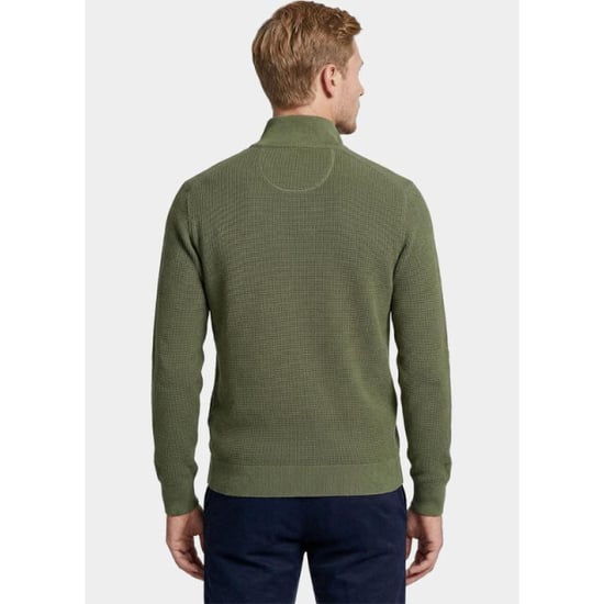 Gant Half zip katoenen textured sweater met 8030292/379 - Image 2