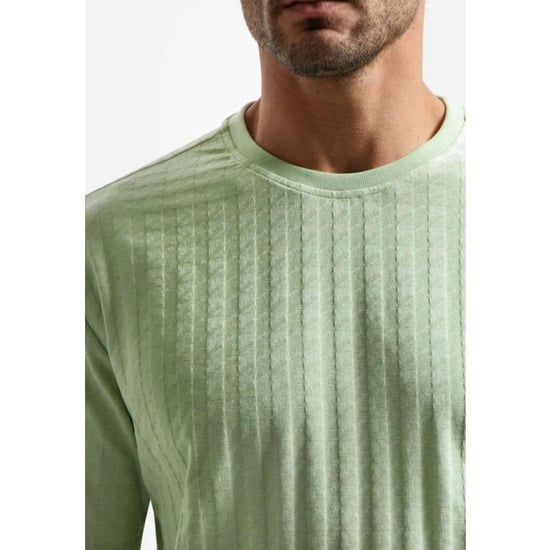 No Excess T-shirt crewneck solid relief jacqu green - Image 4