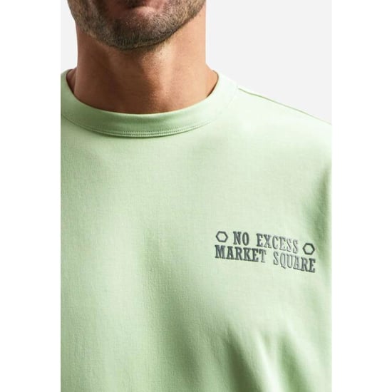 No Excess T-shirt crewneck solid heavy interl green - Image 2