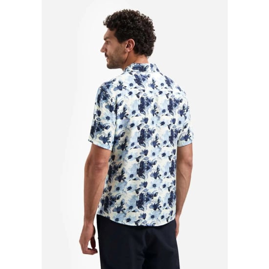 No Excess Shirt short sleeve stretch allover blue - Image 5