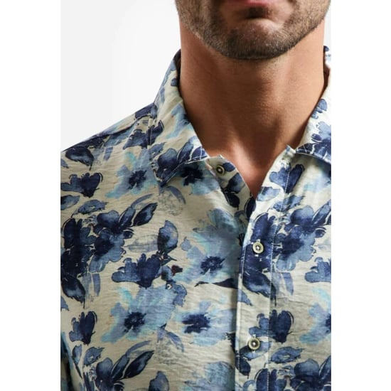 No Excess Shirt short sleeve stretch allover blue - Image 6