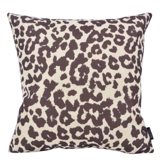 NOVÉE Brown leopard kussenhoes | 45x45 cm | katoen/linnen - Image 1