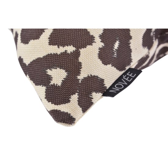 NOVÉE Brown leopard kussenhoes | 45x45 cm | katoen/linnen - Image 2