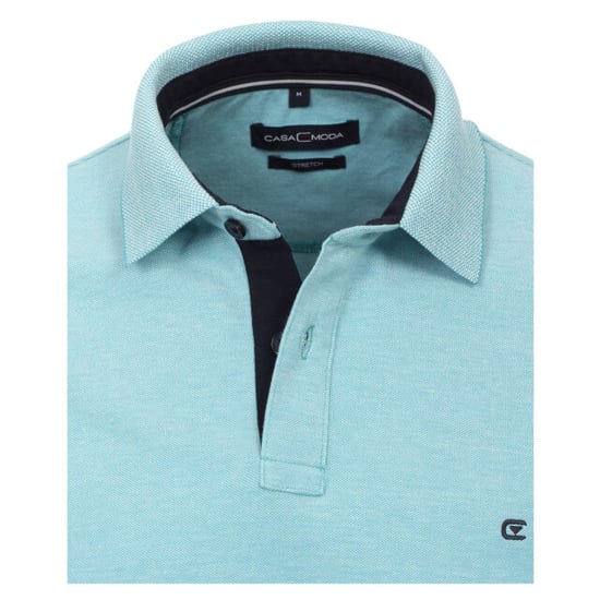 Casamoda Heren polo 004470 397 maui blue - Image 3