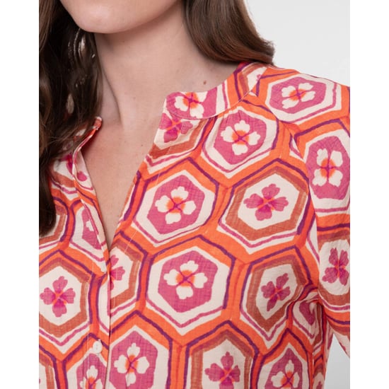 Geisha 63245-20 718 blouse ecru/orange/cassis - Image 3