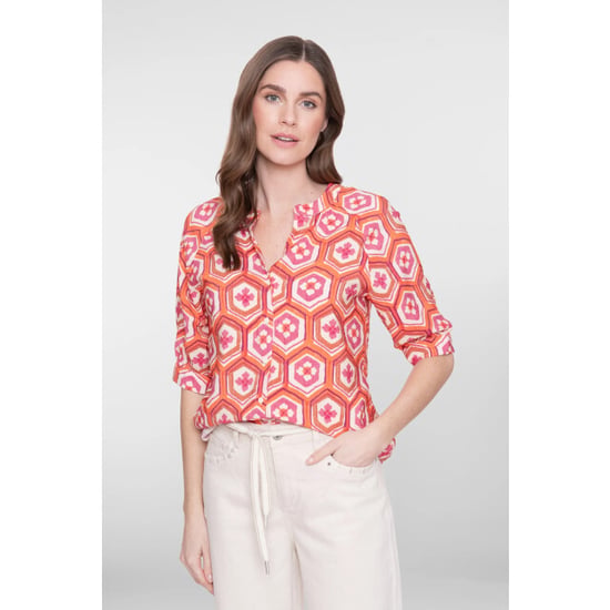 Geisha 63245-20 718 blouse ecru/orange/cassis - Image 4