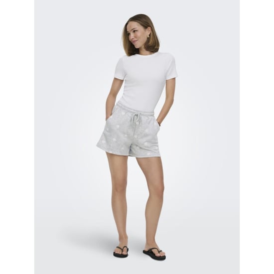 Only onlluna bermuda shorts ub swt 15371343 light grey melange - Image 5