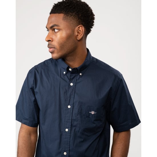 GANT Mens Regular Fit Short Sleeve Poplin Shirt - Image 2