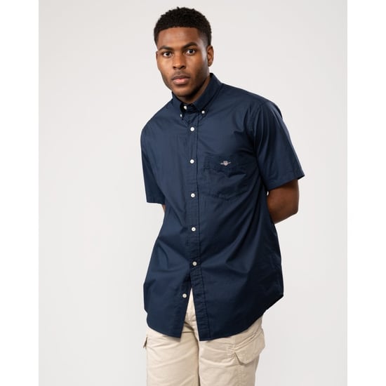 GANT Mens Regular Fit Short Sleeve Poplin Shirt - Image 4