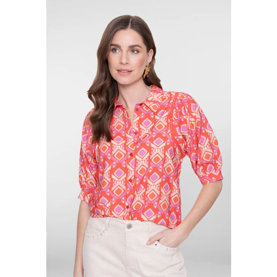 Geisha 63195-20 450 blouse anderine red/ecru - Image 1