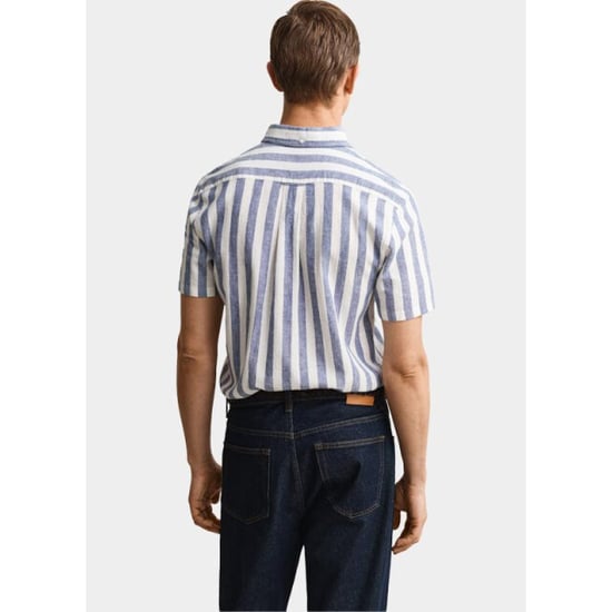 Gant Overhemd korte mouw heren gestreept overoverhemd met ko 3260020/442 - Image 2