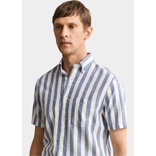 Gant Overhemd korte mouw heren gestreept overoverhemd met ko 3260020/442 - Image 3