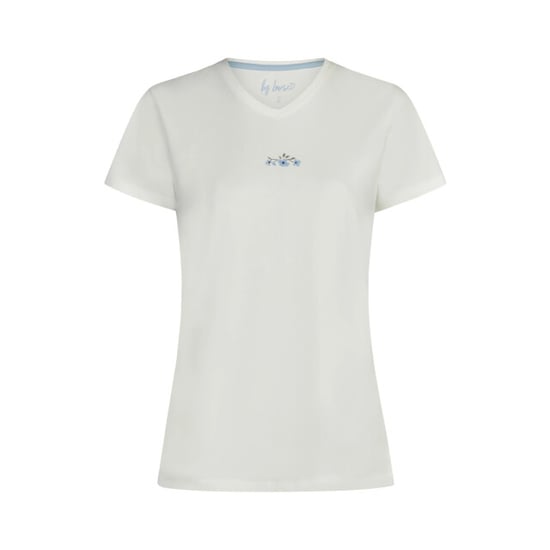 By Louise Dames korte pyjama set shortama wit/lichtblauw gebloemd - Image 2