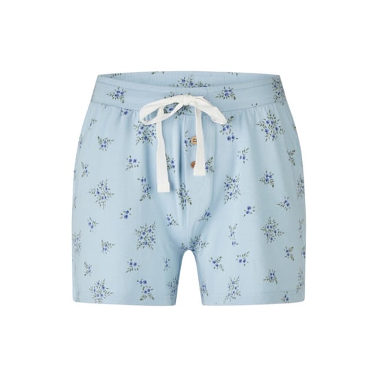 By Louise Dames korte pyjama set shortama wit/lichtblauw gebloemd - Image 3