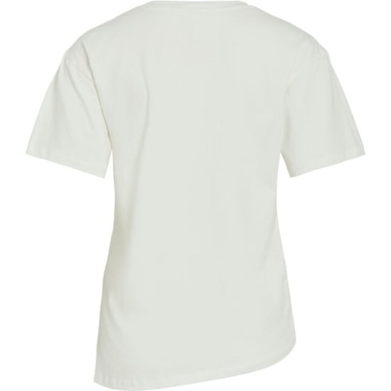 Vila Vikalmara o-neck ss buckle t-shirt off-white - Image 2