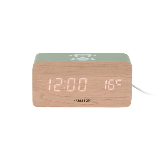 Karlsson wekker block w. phone charger led - 7,4x15x7,1 cm - Image 3