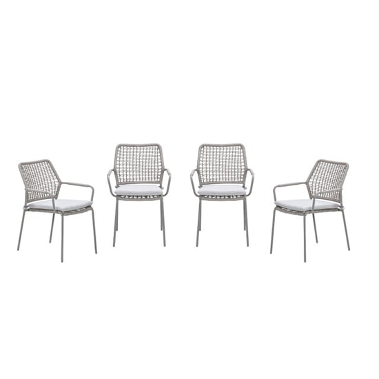 Garden Impressions Swifty tuinstoelen set van 4 / rope natural sand - Image 1