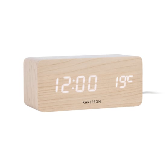 Karlsson wekker block w. phone charger led - 7,4x15x7,1 cm - Image 1