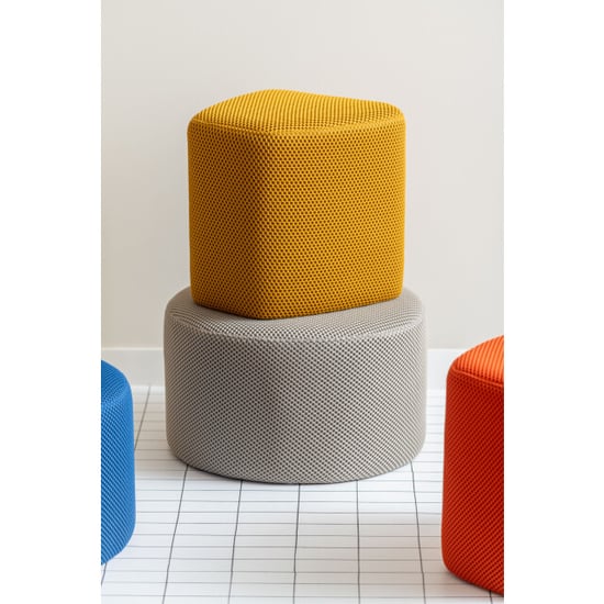 Leitmotiv poef retro mesh rond - 50x50x30 cm - Image 2