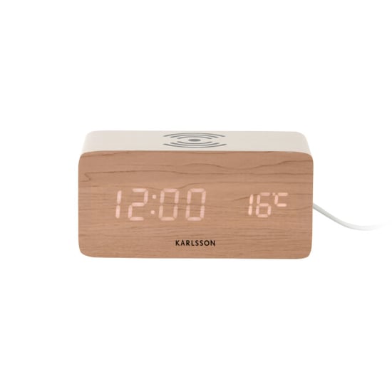 Karlsson wekker block w. phone charger led - 7,4x15x7,1 cm - Image 2