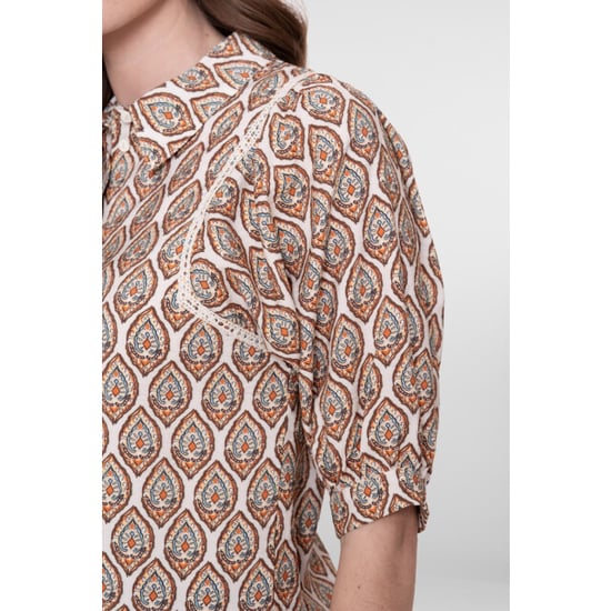 Geisha blouse 63196-20 718 /choclate brown - Image 4