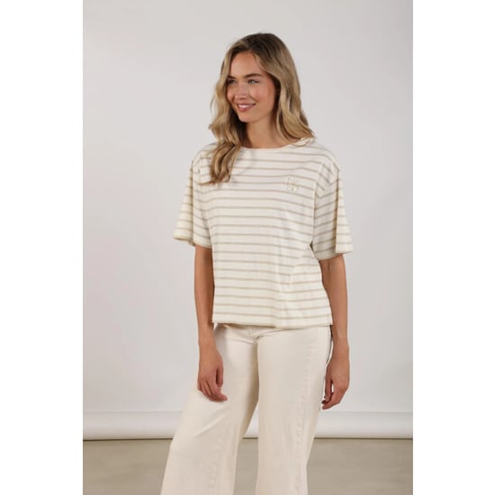 Nukus Nks04030 126 saartje shirt stripe offwhite/gold - Image 1