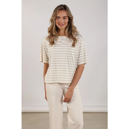 Nukus Nks04030 126 saartje shirt stripe offwhite/gold - Image 3